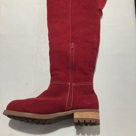 BIOTIME Sz 10 Premium Suede Shearling Lined Removable Insole Rubber Sole  Boots - Picture 2 of 16